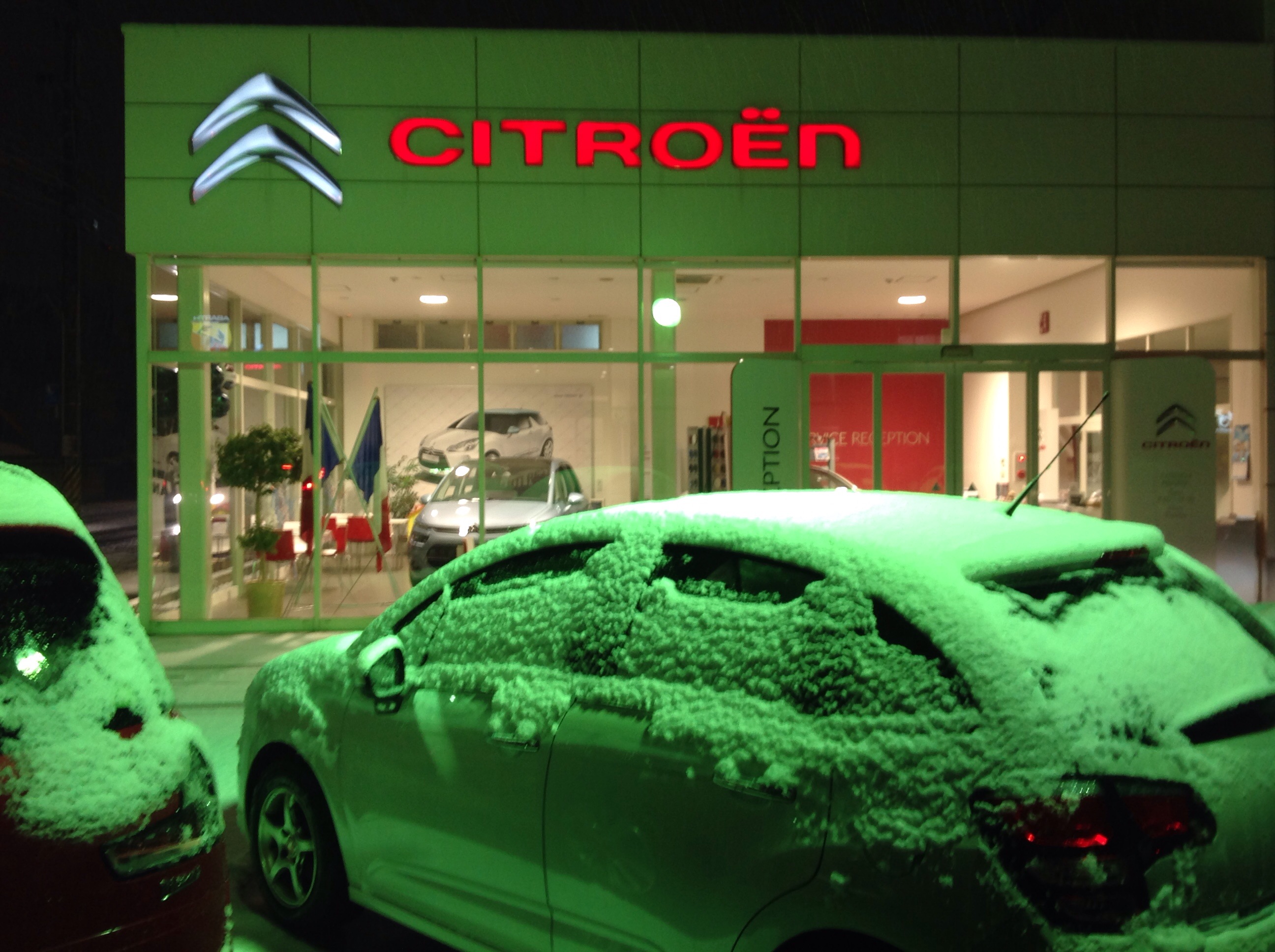 雪です。